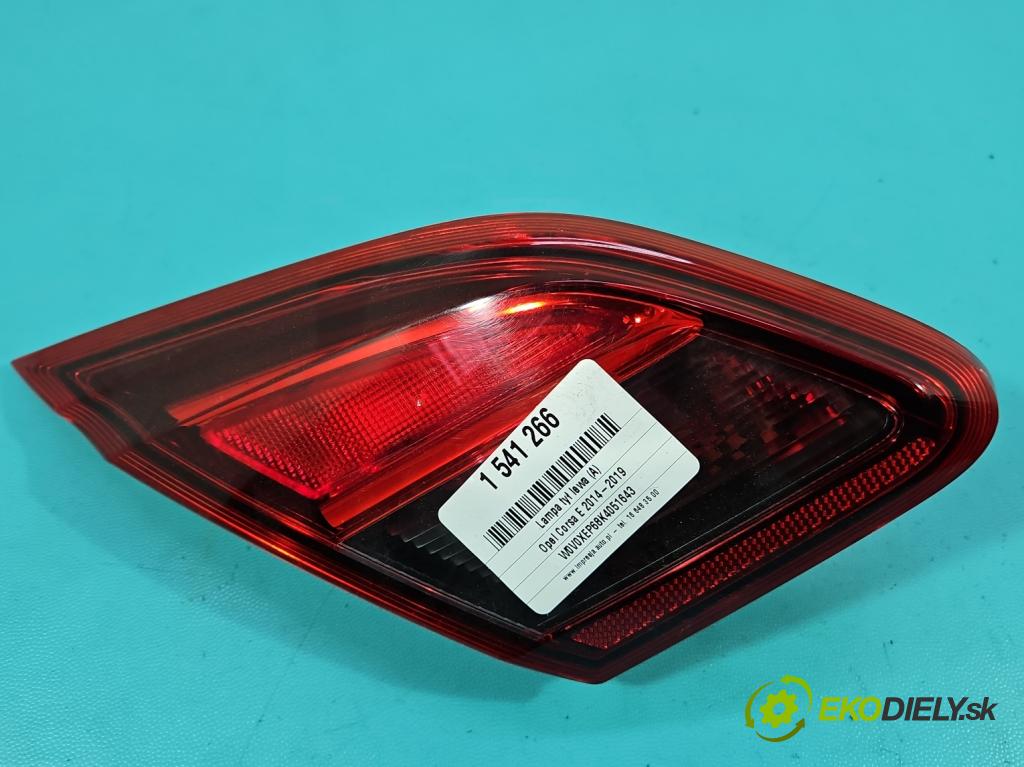 Opel Corsa E 2014-2019 1.4 16V 75 HP manual 55 kW 1398 cm3 5- svetlo / reflektor zadné ľavé 39012623 (Kľučka dverí ostatné)