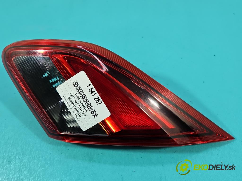 Opel Corsa E 2014-2019 1.4 16V 75 HP manual 55 kW 1398 cm3 5- svetlo / reflektor zadné pravé 39012624 (Kľučka dverí ostatné)