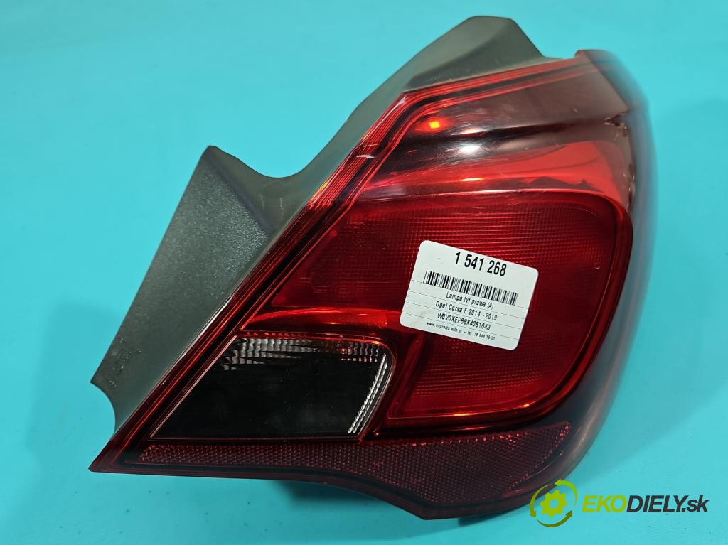 Opel Corsa E 2014-2019 1.4 16V 75 HP manual 55 kW 1398 cm3 5- svetlo / reflektor zadné pravé 39068623 (Kľučka dverí ostatné)