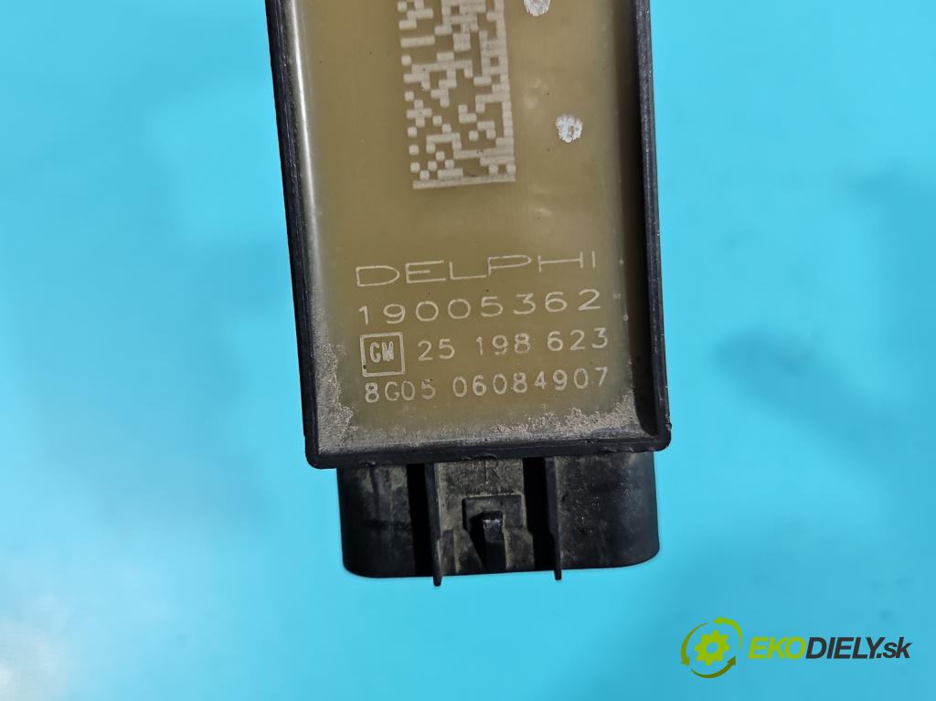 Opel Corsa E 2014-2019 1.4 16V 75 HP manual 55 kW 1398 cm3 5- cievka zapaľovacia 25198623 (Zapaľovacia cievka)