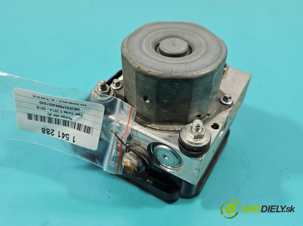 Opel Corsa E 2014-2019 1.4 16V 75 hp manual 55 kW 1398 cm3 5- čerpadlo abs 0265956292 (Pumpa ABS)
