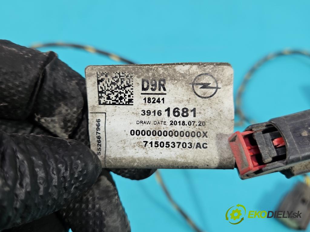 Opel Corsa E 2014-2019 1.4 16V 75 hp manual 55 kW 1398 cm3 5- Balíček: nárazníku zadní 39161681