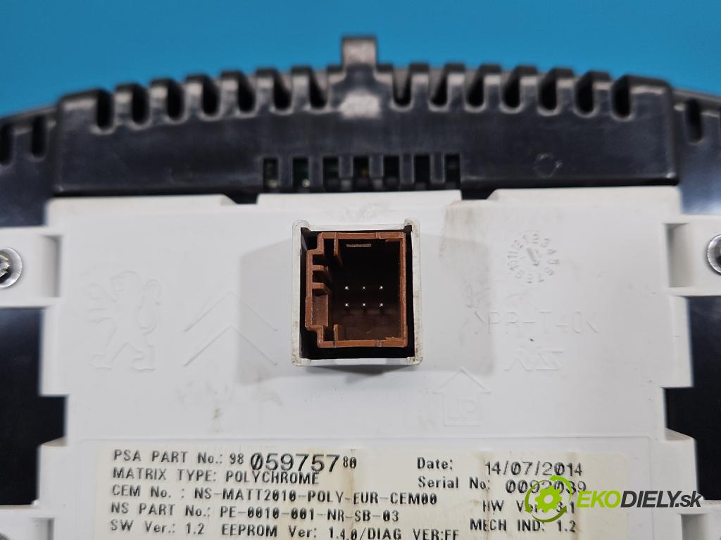 Citroen DS4 11-15 2.0 hdi 163 HP manual 120 kW 1997 cm3 5- prístrojovka/ budíky 9806659580 (Prístrojová doska)