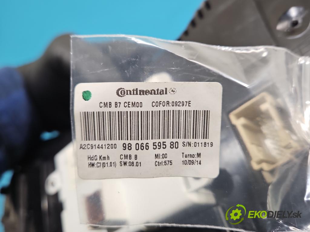 Citroen DS4 11-15 2.0 hdi 163 HP manual 120 kW 1997 cm3 5- prístrojovka/ budíky 9806659580 (Prístrojová doska)