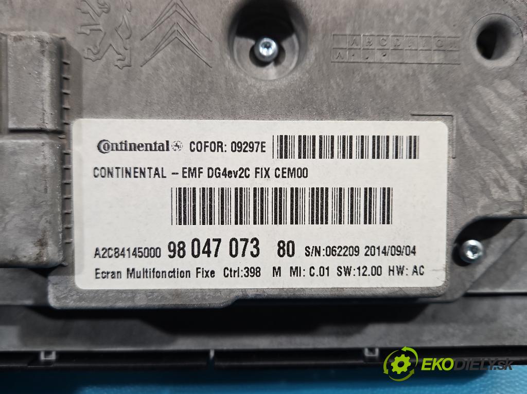 Citroen DS4 11-15 2.0 hdi 163 HP manual 120 kW 1997 cm3 5- Zobrazit: 9804707380 (Prístrojová doska)