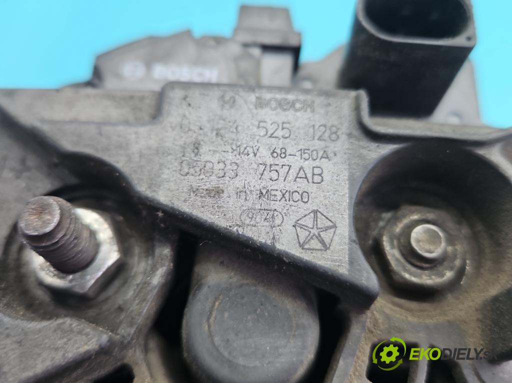 Dodge Caliber 2.0 CRD 140 HP manual 103 kW 1968 cm3 5- Alternator 0124525128 (Alternátor)
