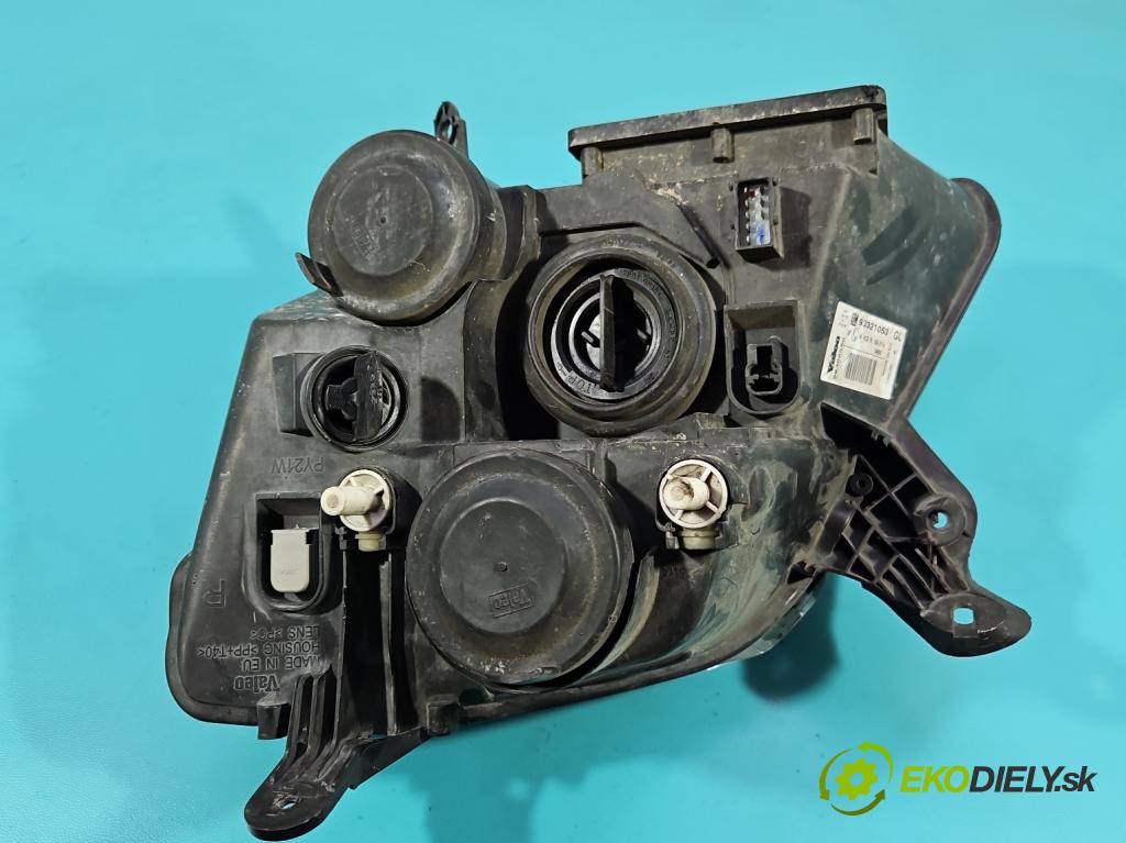 Opel Meriva A 2002-2010 1.8 16V 125 HP manual 92 kW 1796 cm3 5- Reflektor: pravý 93321053 (Svetlo predné pravé)