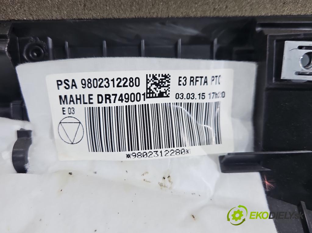 Citroen C4 Cactus 2014-2020 1.6 hdi 92 HP automatic 68 kW 1560 cm3 5- radiator 9802312280 (Radiátor kúrenia)