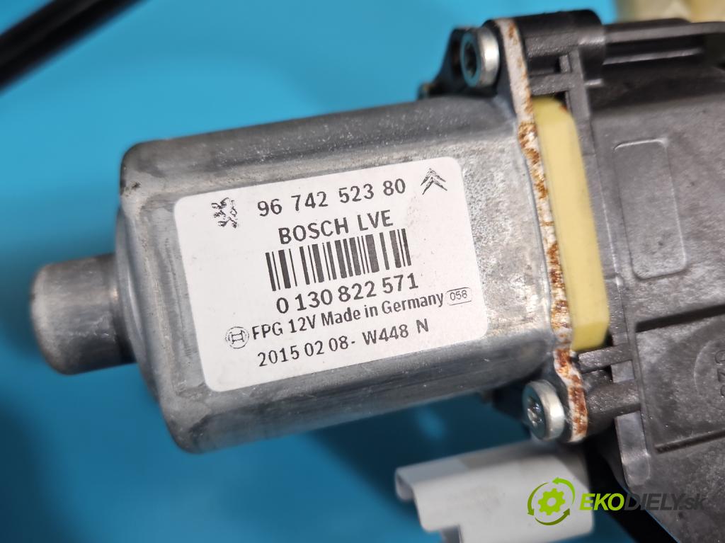 Citroen C4 Cactus 2014-2020 1.6 hdi 92 HP automatic 68 kW 1560 cm3 5- mechanizmus okna predné ľavý 9674252380