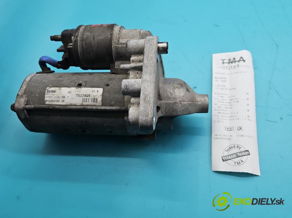 Citroen C4 Cactus 2014-2020 1.6 hdi 92 HP automatic 68 kW 1560 cm3 5- štartér 9662854180 (Štartér)