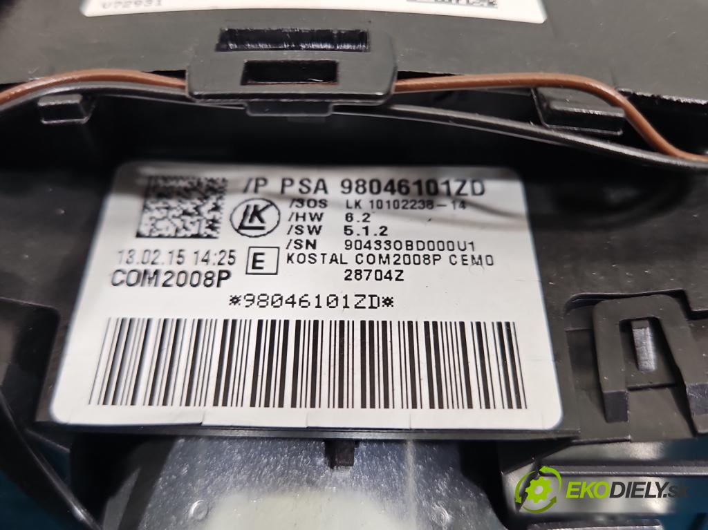 Citroen C4 Cactus 2014-2020 1.6 hdi 92 HP automatic 68 kW 1560 cm3 5- prepínač komplex: 98046101ZD (Prepínacie páčky pod volantom)