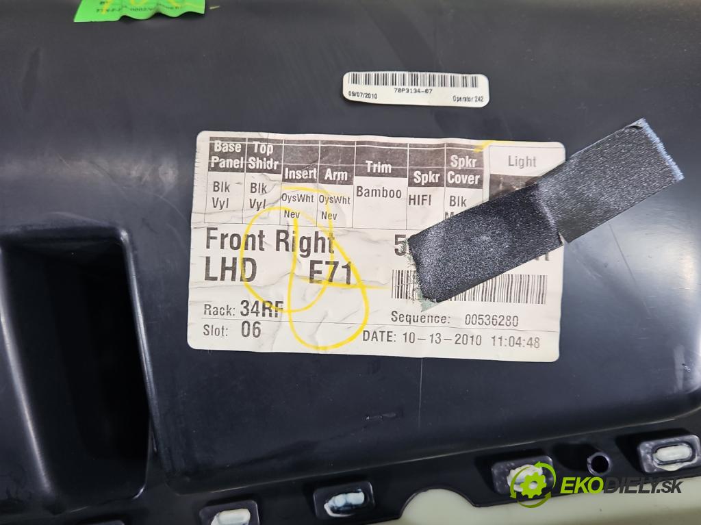 Bmw X6 E71 2007–2014 3.0d 306KM automatic 225 kW 2993 cm3 5- sedačke: komplet