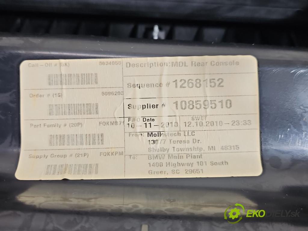 Bmw X6 E71 2007–2014 3.0d 306KM automatic 225 kW 2993 cm3 5- Rukojeť: na nápoje: 1268152 (Držiak (úchyt) na nápoje)