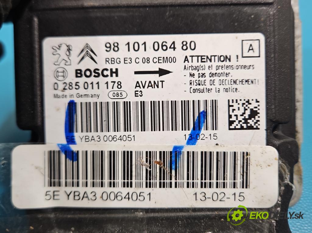 Citroen C4 Cactus 2014-2020 1.6 hdi 92 HP automatic 68 kW 1560 cm3 5- riadiaca jednotka vankúše: 9810106480