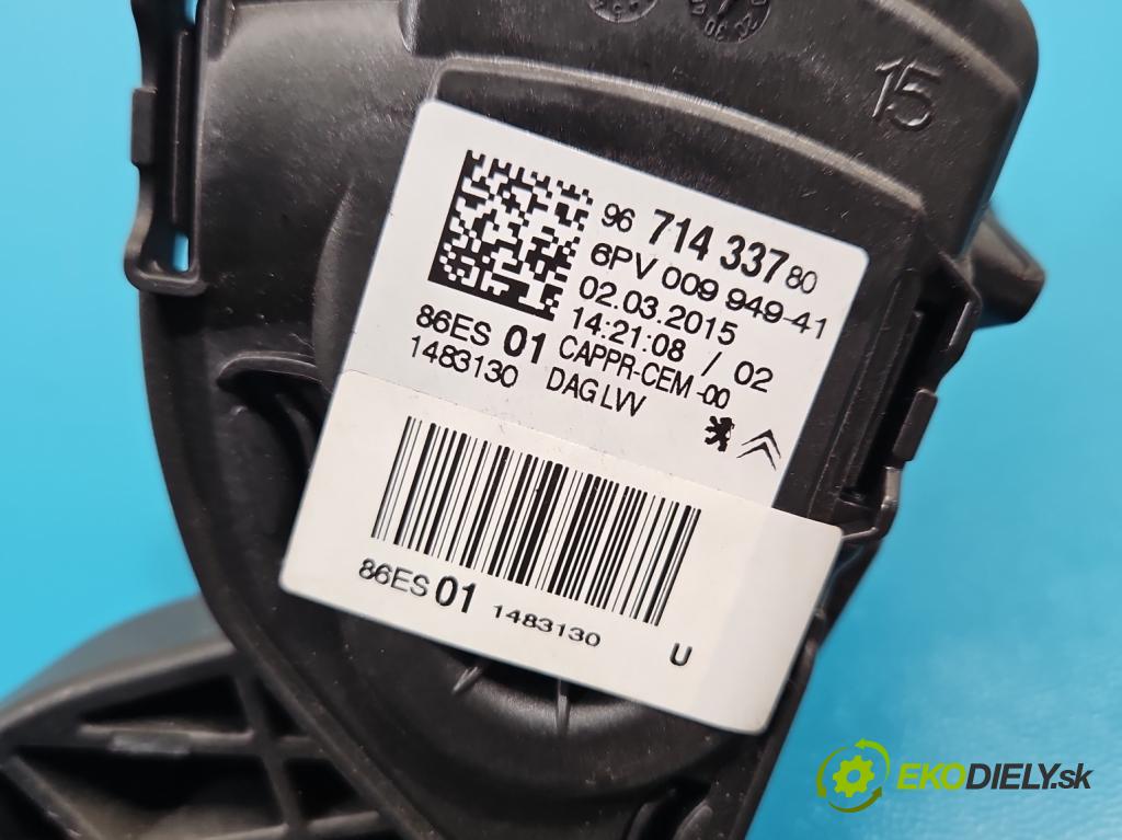 Citroen C4 Cactus 2014-2020 1.6 hdi 92 HP automatic 68 kW 1560 cm3 5- pedal plyn potenciometr: 9671433780