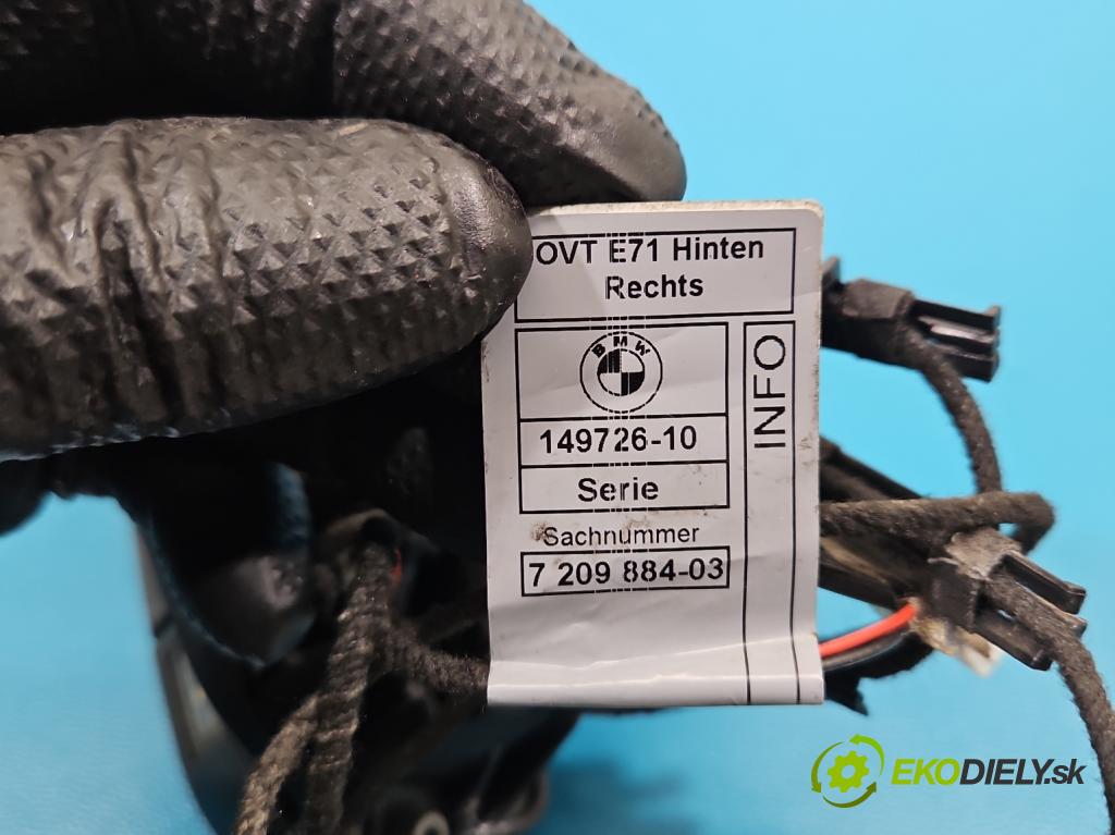 Bmw X6 E71 2007–2014 3.0d 306KM automatic 225 kW 2993 cm3 5- rukoväť zadné pravé mimo: 7209884 (Kľučka dverí ostatné)