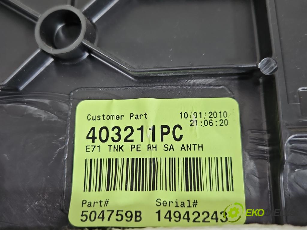 Bmw X6 E71 2007–2014 3.0d 306KM automatic 225 kW 2993 cm3 5- Čalounictví: kufra: pravé 6981054