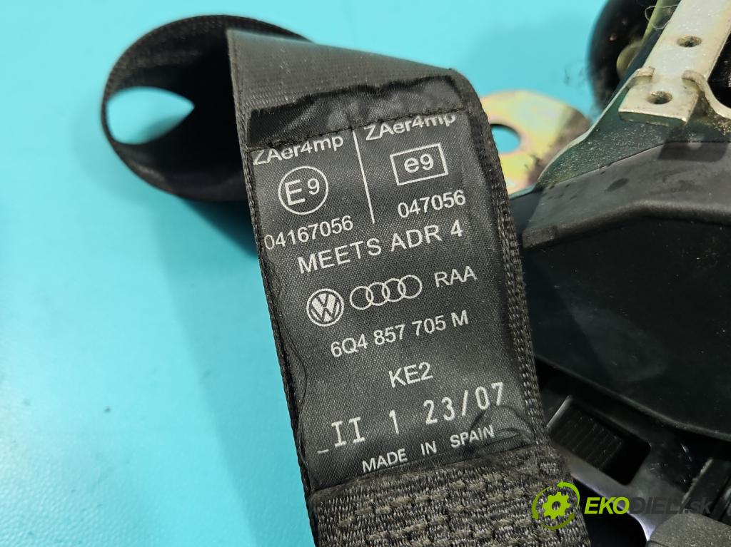 Vw Polo IV 9N 2001-2009 1.2 12V 69KM manual 51 kW 1198 cm3 5- pas bezpečnosť: predné ľavý 6Q0857755D