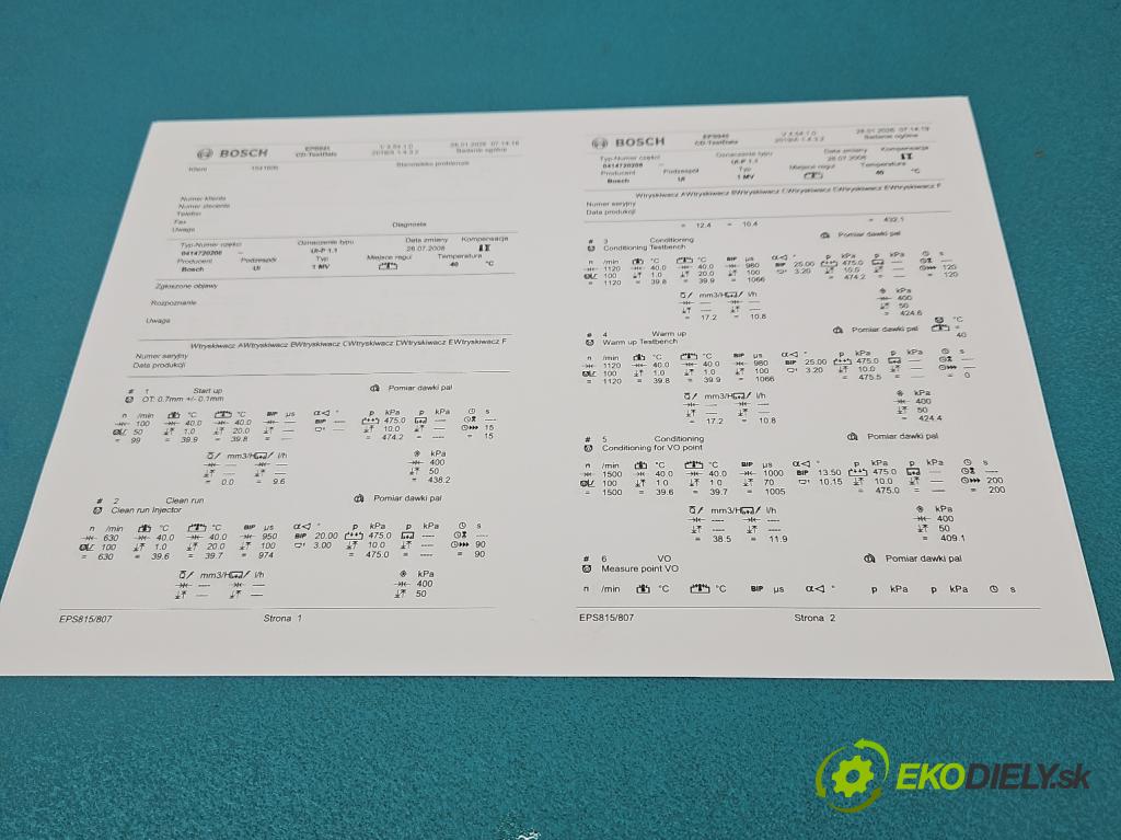 Vw Golf IV 1997-2003 1.9 tdi 101 HP manual 74 kW 1896 cm3 5- vstrekovacie čerpadlo 0414720208 (Vstrekovač paliva)