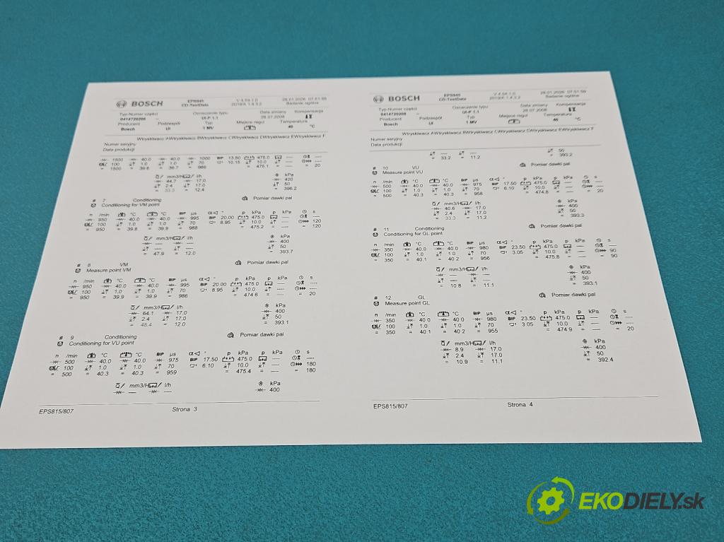 Vw Golf IV 1997-2003 1.9 tdi 101 HP manual 74 kW 1896 cm3 5- vstrekovacie čerpadlo 0414720208 (Vstrekovač paliva)