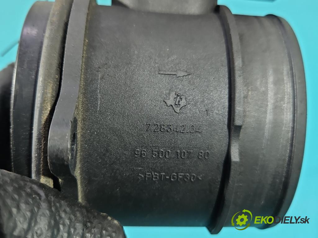 Peugeot 207 1.6 hdi 90 HP manual 66 kW 1560 cm3 5- průtokoměr: 9650010780 (Váha vzduchu)