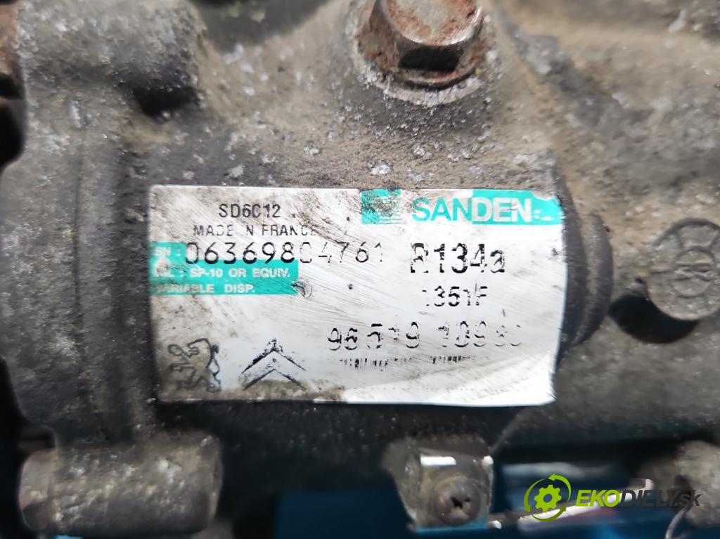 Peugeot 207 1.6 hdi 90 hp manual 66 kW 1560 cm3 5- Kompresor: klíma 9651910980 (Kompresor klimatizace)