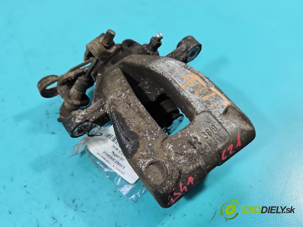 Peugeot 207 1.6 hdi 90 HP manual 66 kW 1560 cm3 5- brzdič zadné pravý (Kľučka dverí ostatné)