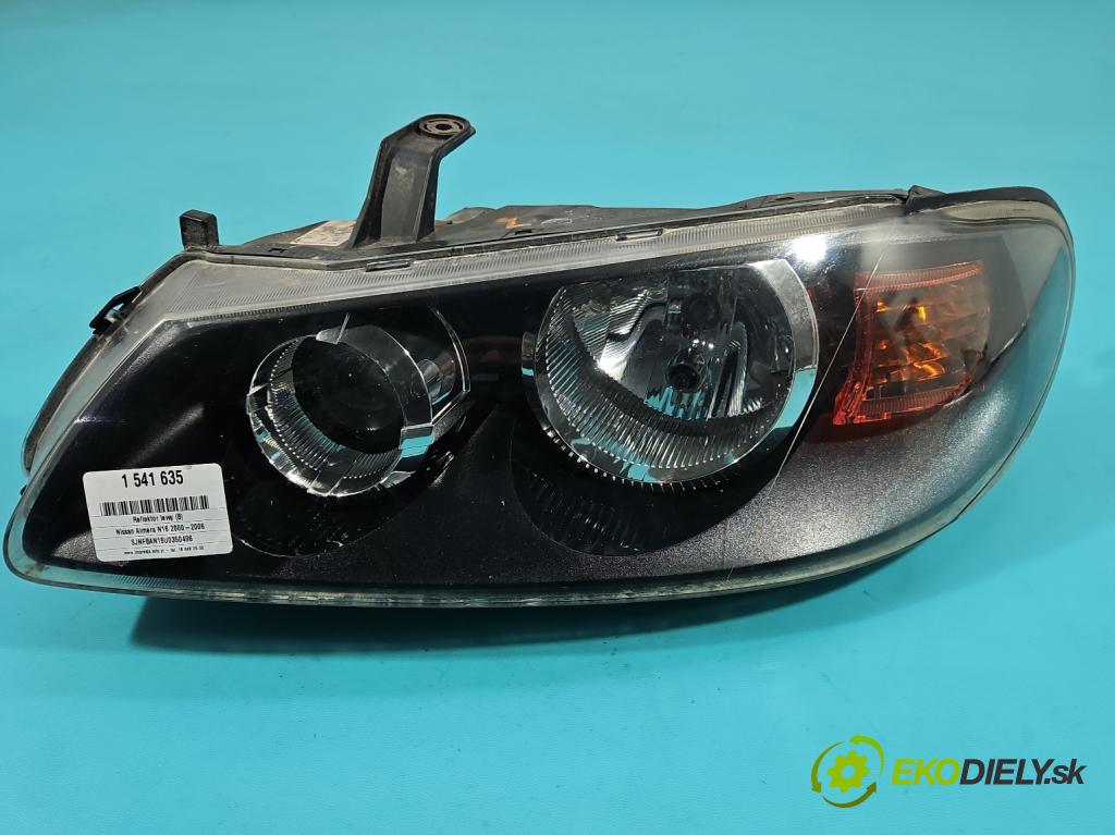 Nissan Almera N16 2000-2006 1.8 16V 116 HP manual 85 kW 1769 cm3 5- Reflektor: ľavý  (Kľučka dverí ostatné)