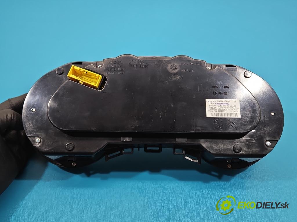 Peugeot 5008 I 2009-2017 1.6 hdi 111KM manual 82 kW 1560 cm3 5- prístrojovka/ budíky 9666625680 (Prístrojová doska)