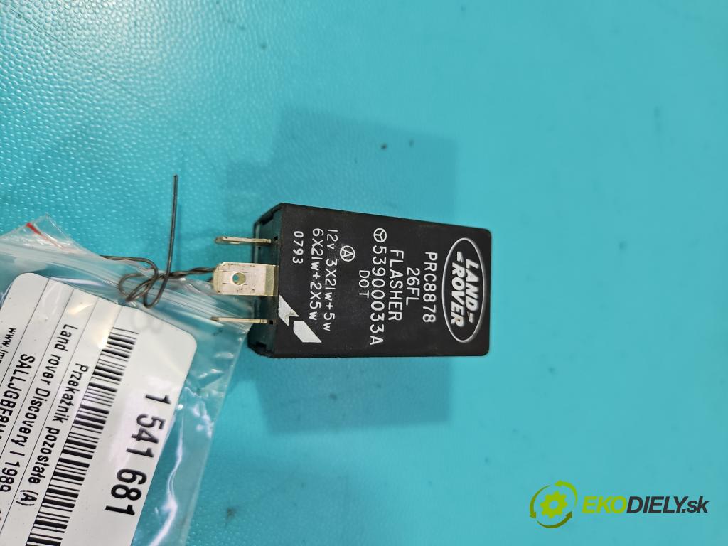 Land rover Discovery I 1989-1998 2.5 TD 113 HP manual 83 kW 2497 cm3 3- Relé: ostatné 53900033A