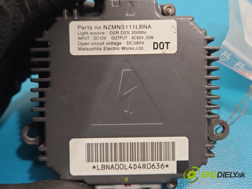 Nissan Murano Z50 2003-2008 3.5 V6 234KM automatic 172 kW 3498 cm3 5- střídač: xenon NZMNS111LBNA (Riadiaca jednotka xenónu)