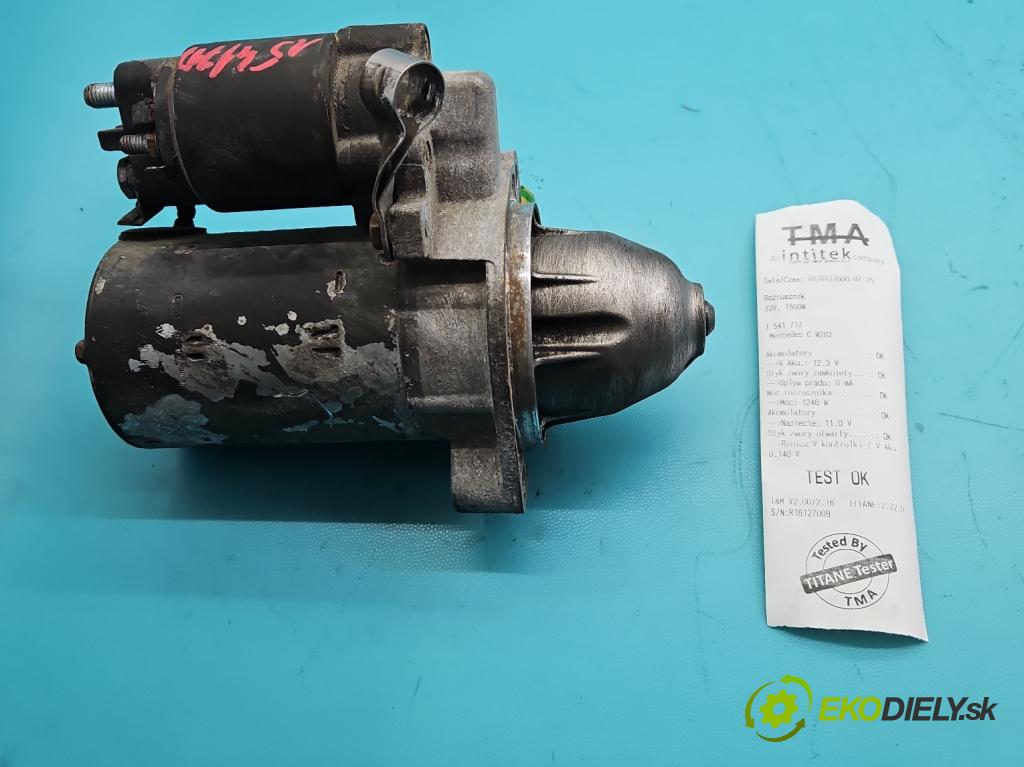 Mercedes C W202 1993-2001 1.8 122 HP manual 90 kW 1799 cm3 4- štartér 0001107037 (Štartér)