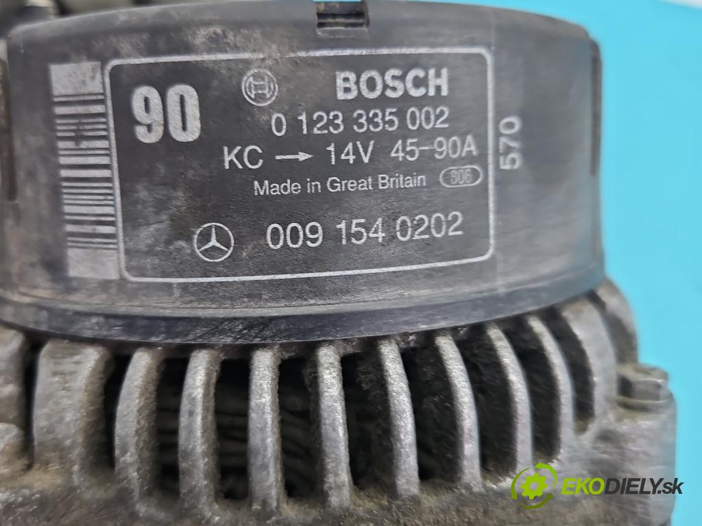 Mercedes C W202 1993-2001 1.8 122 HP manual 90 kW 1799 cm3 4- Alternator 0123335002 (Alternátor)
