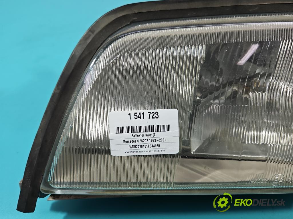 Mercedes C W202 1993-2001 1.8 122 HP manual 90 kW 1799 cm3 4- Reflektor: ľavý  (Kľučka dverí ostatné)