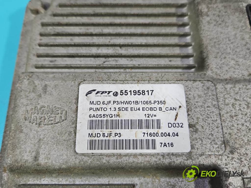Fiat Punto II 1999-2010 1.3 jtd 69KM manual 51 kW 1248 cm3 5- riadiaca jednotka motora 55195817