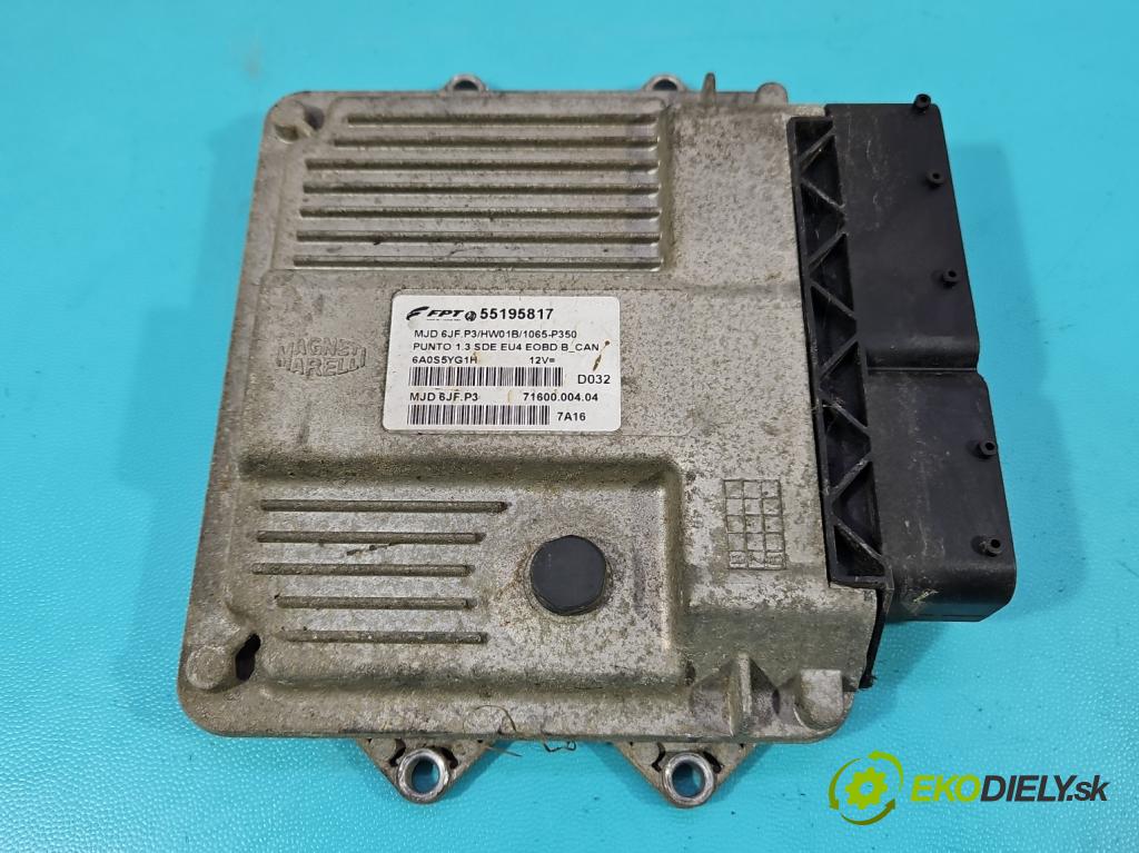Fiat Punto II 1999-2010 1.3 jtd 69KM manual 51 kW 1248 cm3 5- riadiaca jednotka motora 55195817