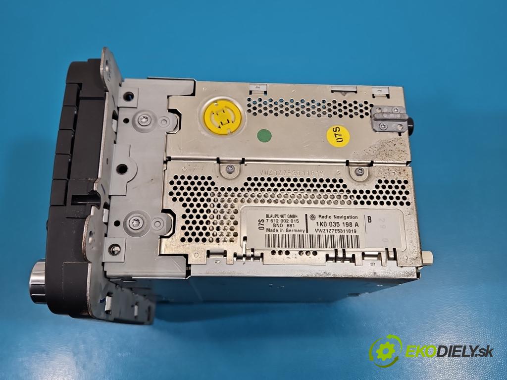 Vw Passat B6 2005-2010 2.0 tdi 140 HP automatic 103 kW 1968 cm3 4- Radio originál 1K0035198A
