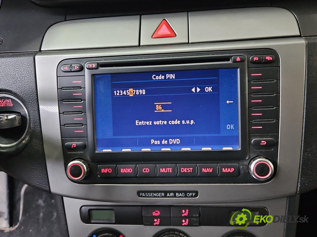 Vw Passat B6 2005-2010 2.0 tdi 140 HP automatic 103 kW 1968 cm3 4- Radio originál 1K0035198A