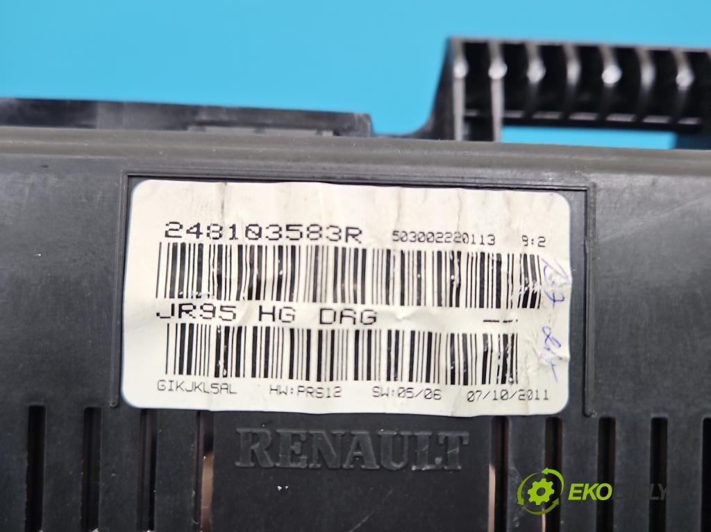 Renault Scenic III 2009-2016 1.5 dci 95 hp manual 70 kW 1461 cm3 5- Přístrojová deska 248103583R (Přístrojová deska)