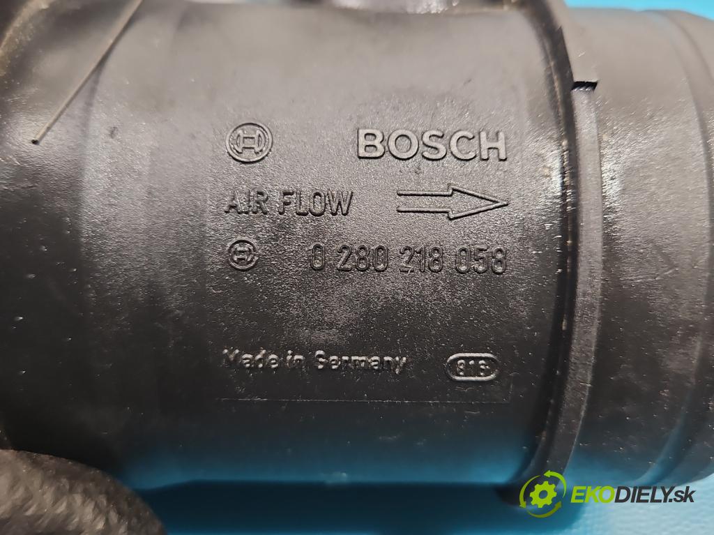 Audi A4 B6 2000-2004 2.0 20v 131 HP manual 96 kW 1984 cm3 4- průtokoměr: 0280218058 (Váha vzduchu)