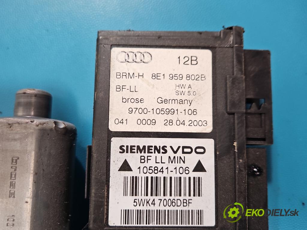 Audi A4 B6 2000-2004 2.0 20v 131 HP manual 96 kW 1984 cm3 4- mechanizmus okna predné pravý 8E0837462A
