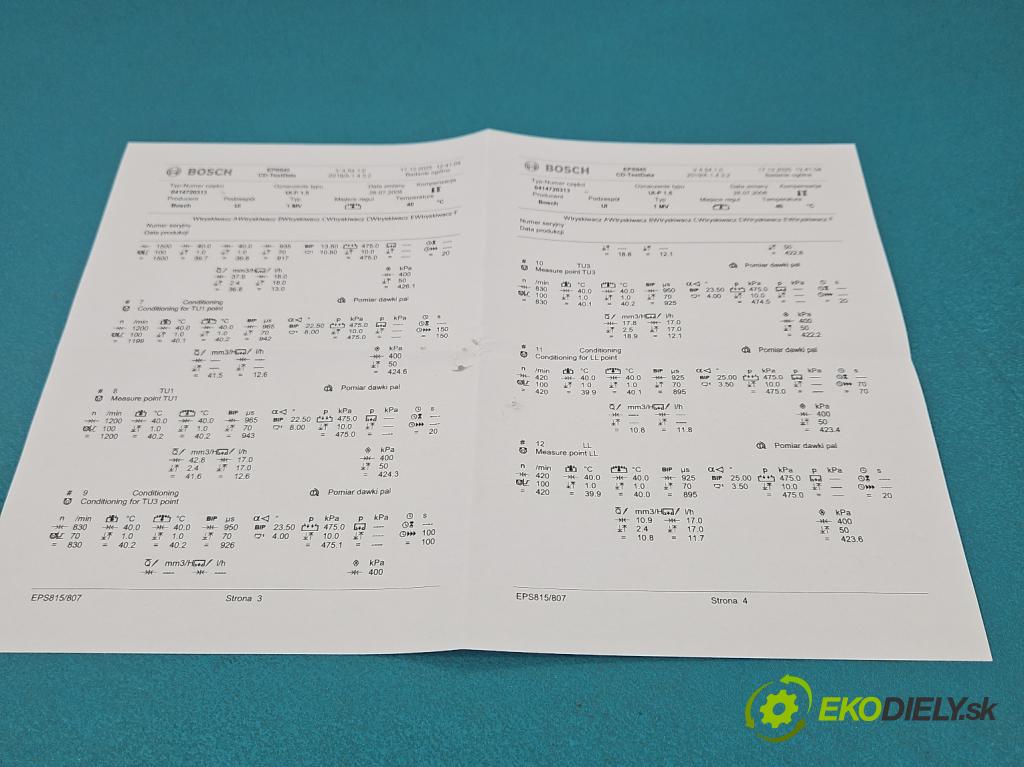 Vw Transporter T5 2003-2015 1.9 tdi 84KM manual 62 kW 1896 cm3 5- vstrekovacie čerpadlo 0414720313 (Vstrekovač paliva)