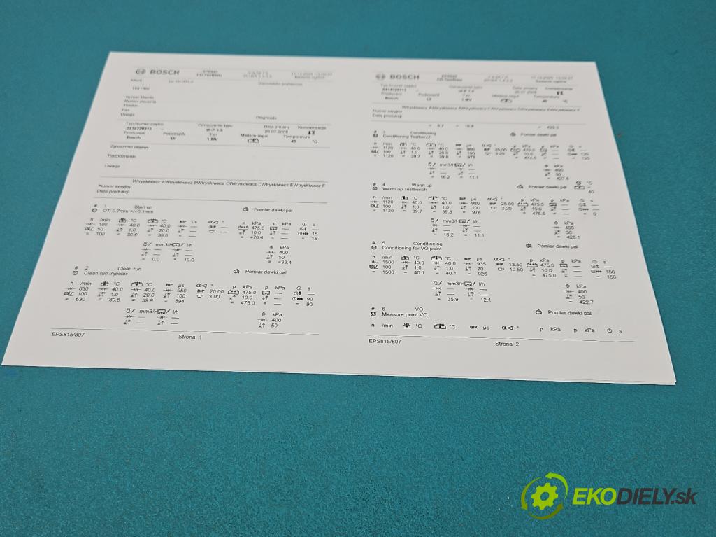 Vw Transporter T5 2003-2015 1.9 tdi 84KM manual 62 kW 1896 cm3 5- vstrekovacie čerpadlo 0414720313 (Vstrekovač paliva)