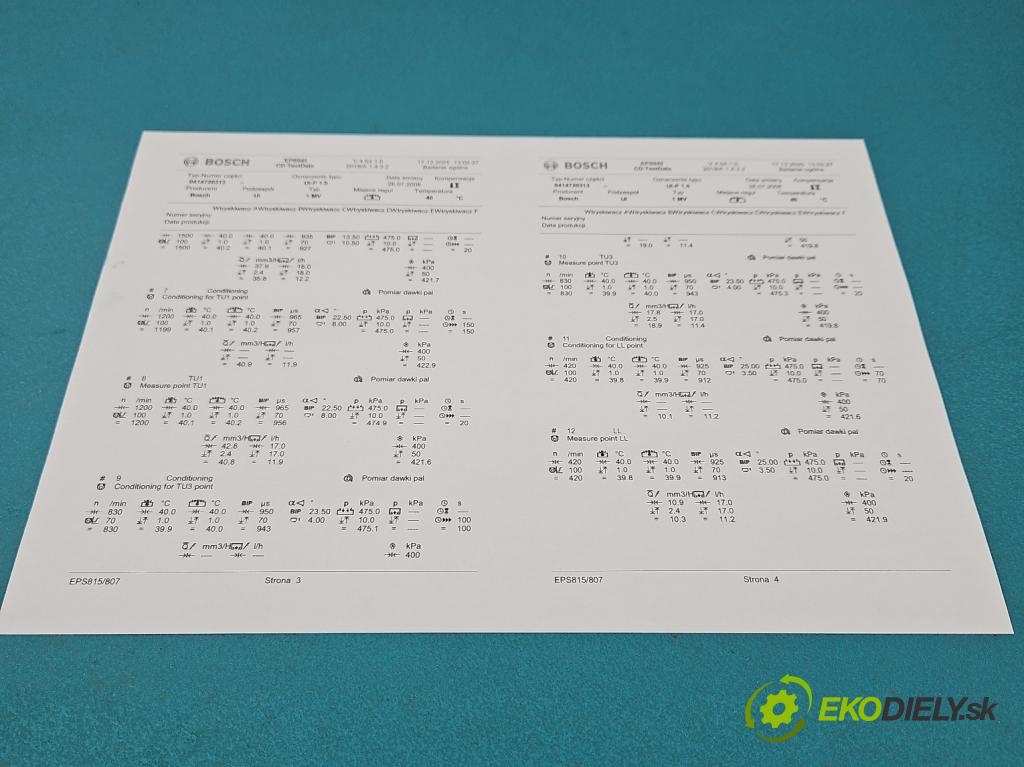 Vw Transporter T5 2003-2015 1.9 tdi 84KM manual 62 kW 1896 cm3 5- vstrekovacie čerpadlo 0414720313 (Vstrekovač paliva)