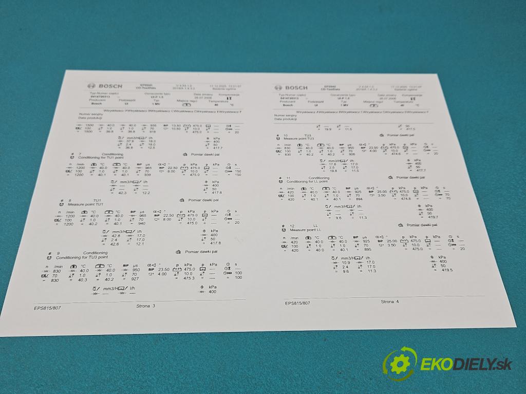Vw Transporter T5 2003-2015 1.9 tdi 84KM manual 62 kW 1896 cm3 5- vstrekovacie čerpadlo 0414720313 (Vstrekovač paliva)