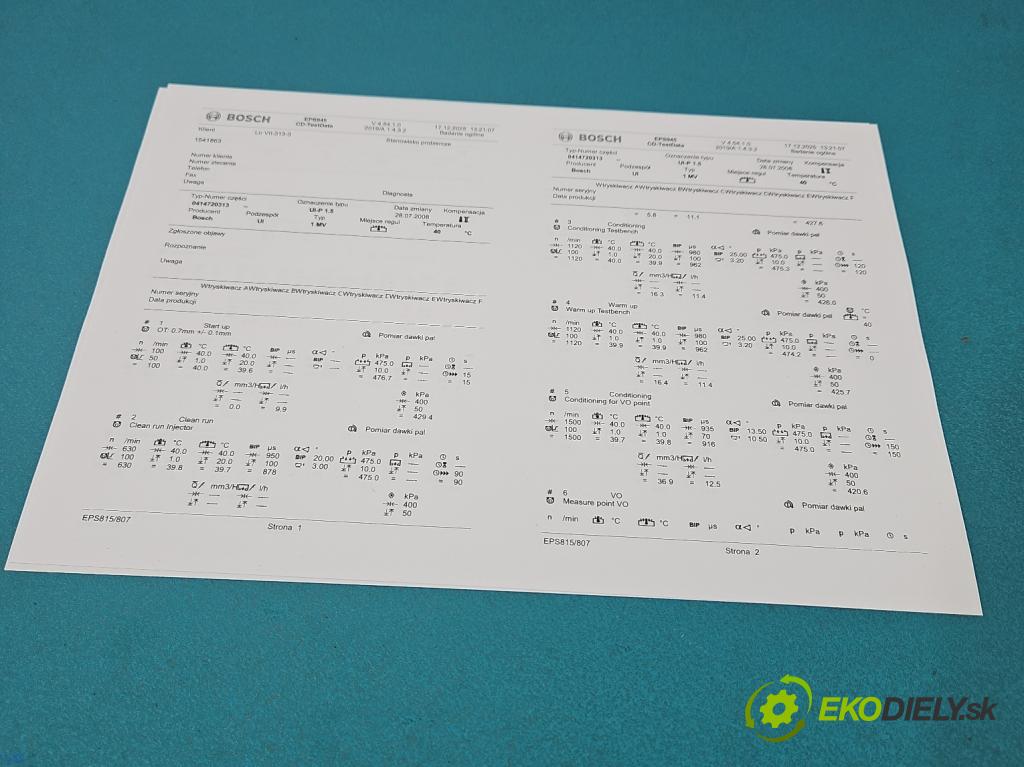 Vw Transporter T5 2003-2015 1.9 tdi 84KM manual 62 kW 1896 cm3 5- vstrekovacie čerpadlo 0414720313 (Vstrekovač paliva)