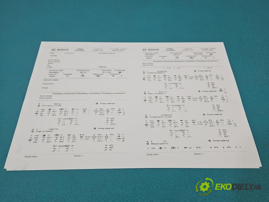 Vw Transporter T5 2003-2015 1.9 tdi 84KM manual 62 kW 1896 cm3 5- vstrekovacie čerpadlo 0414720313 (Vstrekovač paliva)