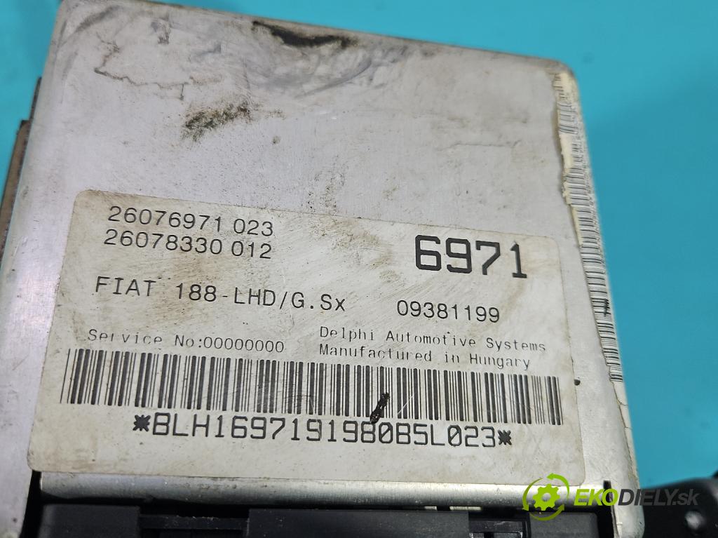 Fiat Punto II 1999-2010 1.9 jtd 80 HP manual 59 kW 1910 cm3 3- čerpadlo posilovač 26076971023 (Servočerpadlo)