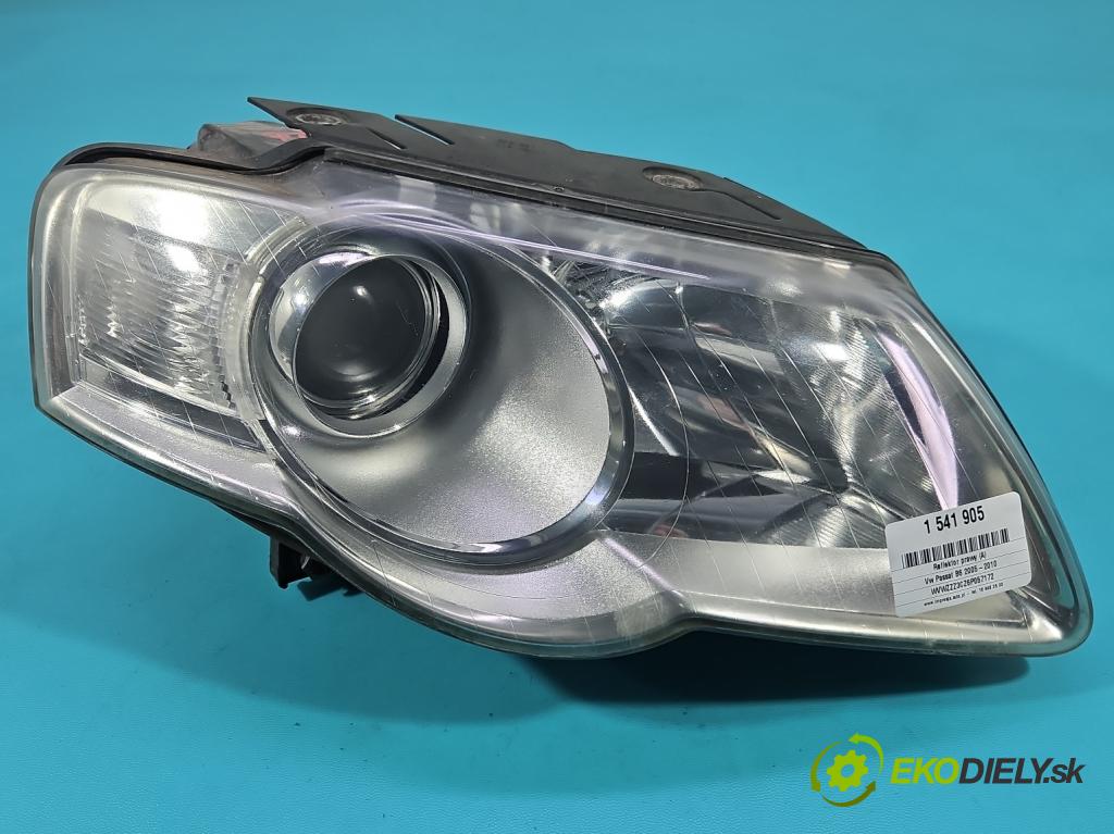 Vw Passat B6 2005-2010 2.0 tdi 140 HP automatic 103 kW 1968 cm3 4- Reflektor: pravý 1EL247014-02 (Svetlo predné pravé)