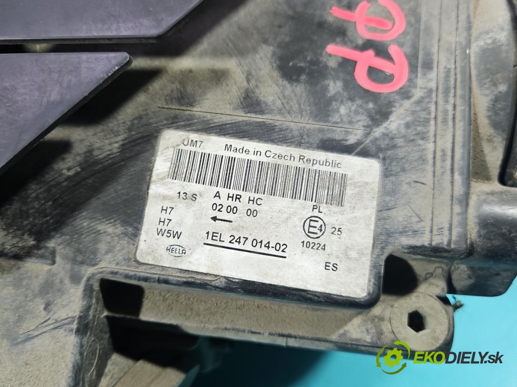 Vw Passat B6 2005-2010 2.0 tdi 140 HP automatic 103 kW 1968 cm3 4- Reflektor: pravý 1EL247014-02 (Svetlo predné pravé)